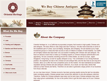 Tablet Screenshot of orientalheritageinc.com